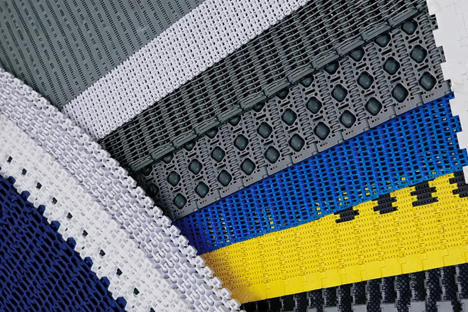 Модульные пластиковые ленты для технологических и пищевых линий