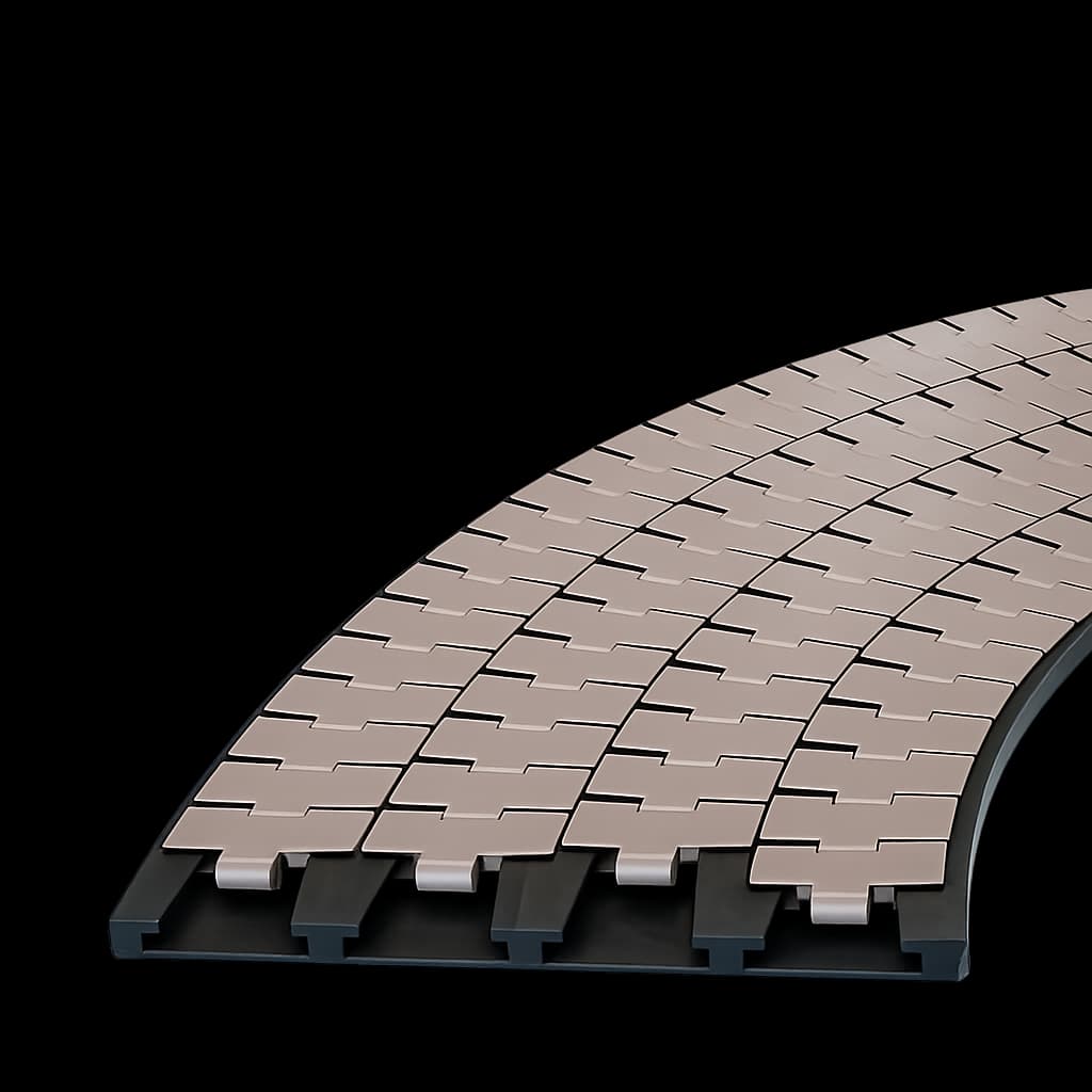 Поворотные пластинчатые цепи